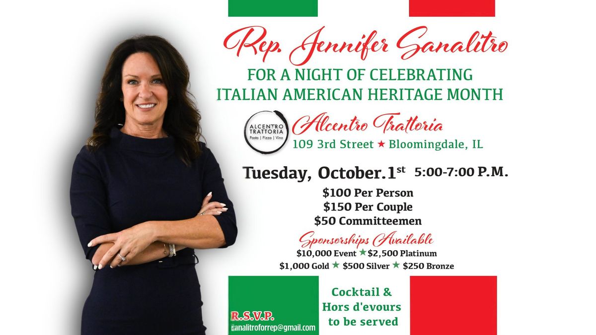 A Night Celebrating Italian American Heritage Month (Fundraiser)