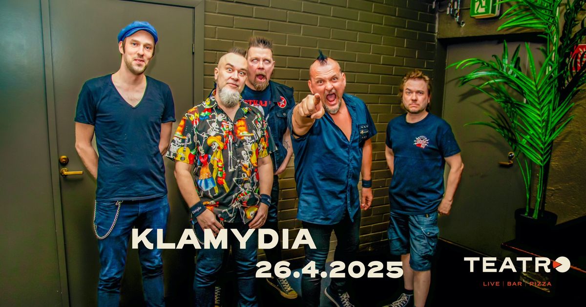 La 26.4.2025 Klamydia | Teatro, Logomo