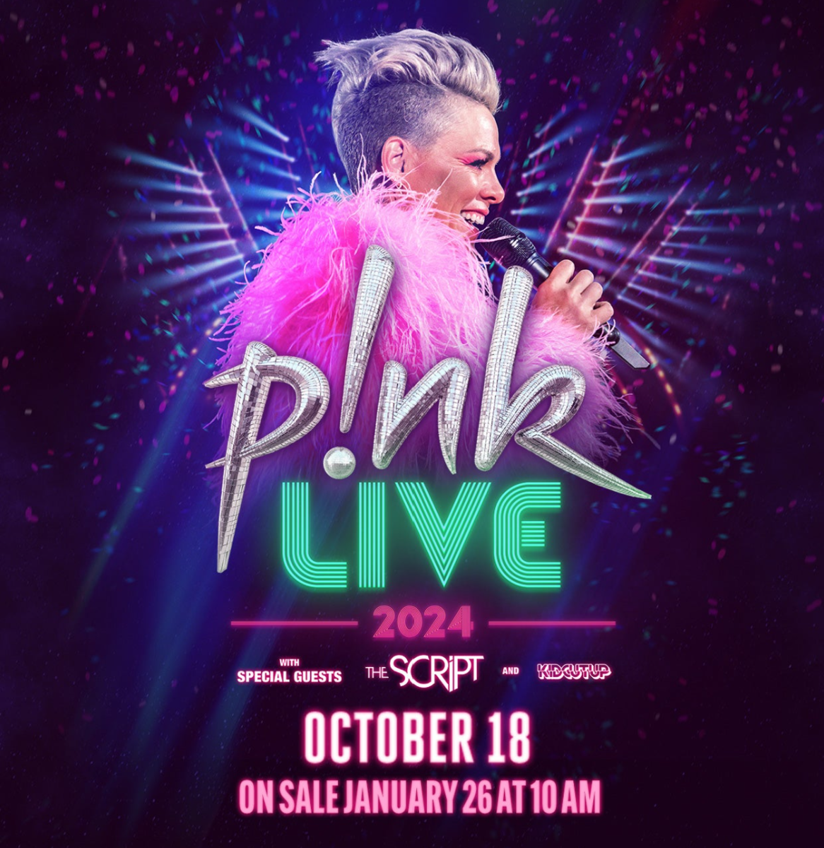 Pink with The Script and KidCutUp