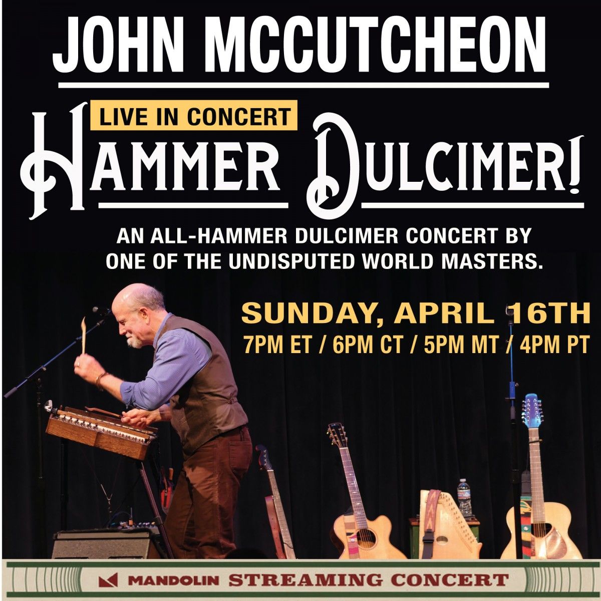 John McCutcheon at Diana Wortham Theatre at Wortham Center for the Performing Arts