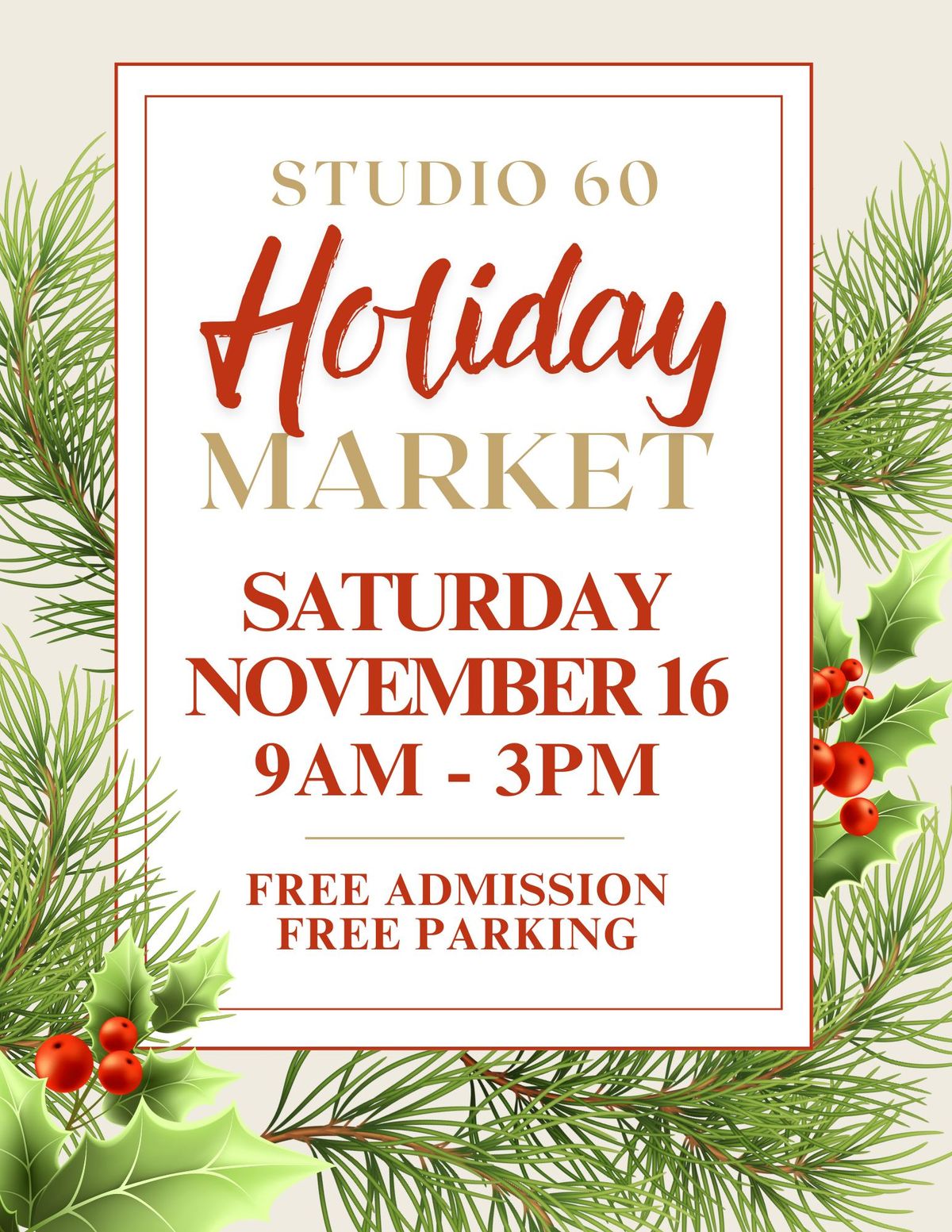 STUDIO 60 Annual Holiday Market