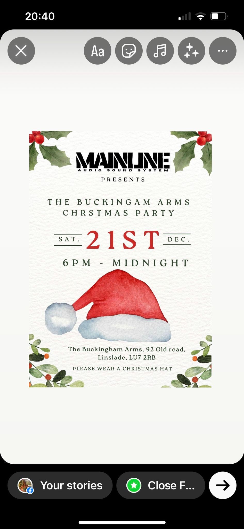 Bucking Arms Christmas Party 