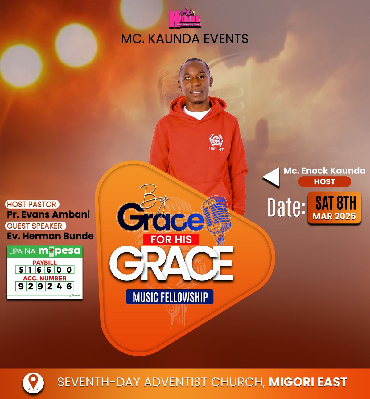 BY GRACE FOR HIS GRACE FELLOWSHIP EVENT