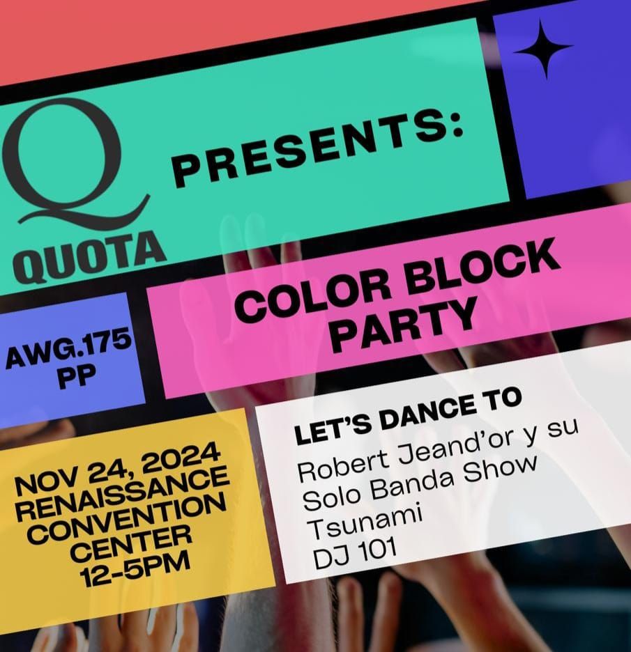 Color Block Party - Fundraising event Quota Club of Aruba