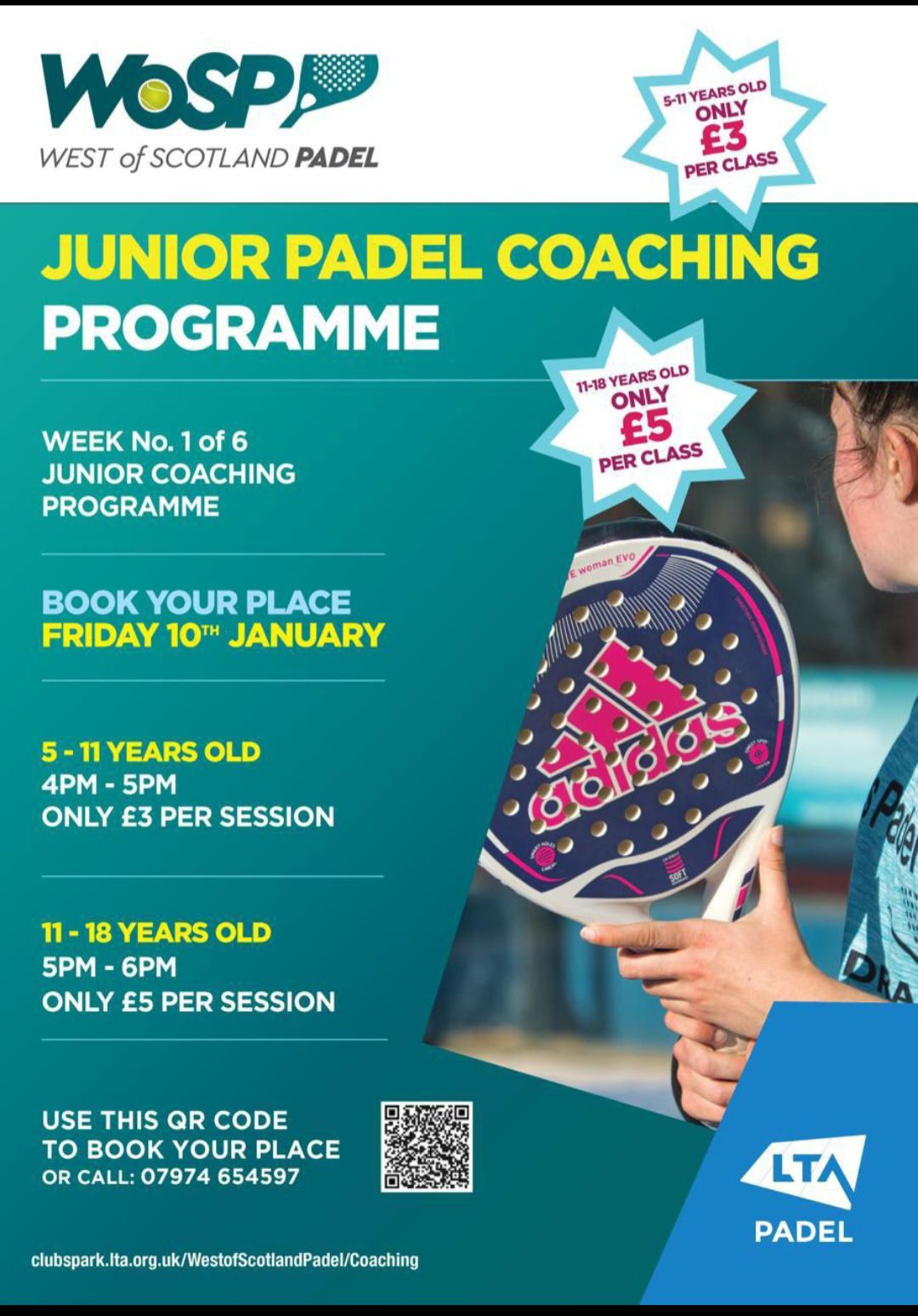 Friday kids padel