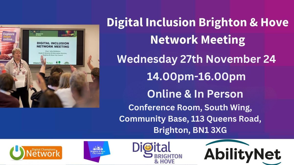 Digital Inclusion Brighton & Hove Network Meeting