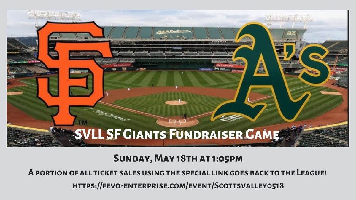 SVLL SF Giants Fundraiser Game