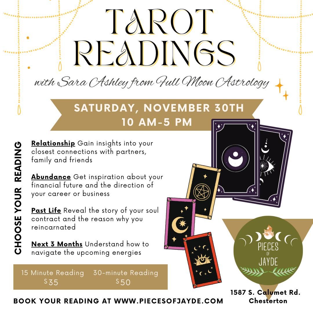 Tarot Readings with Sara Ashley at Pieces of Jayde