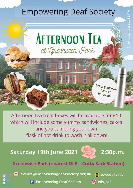 Afternoon Tea at Greenwich Park