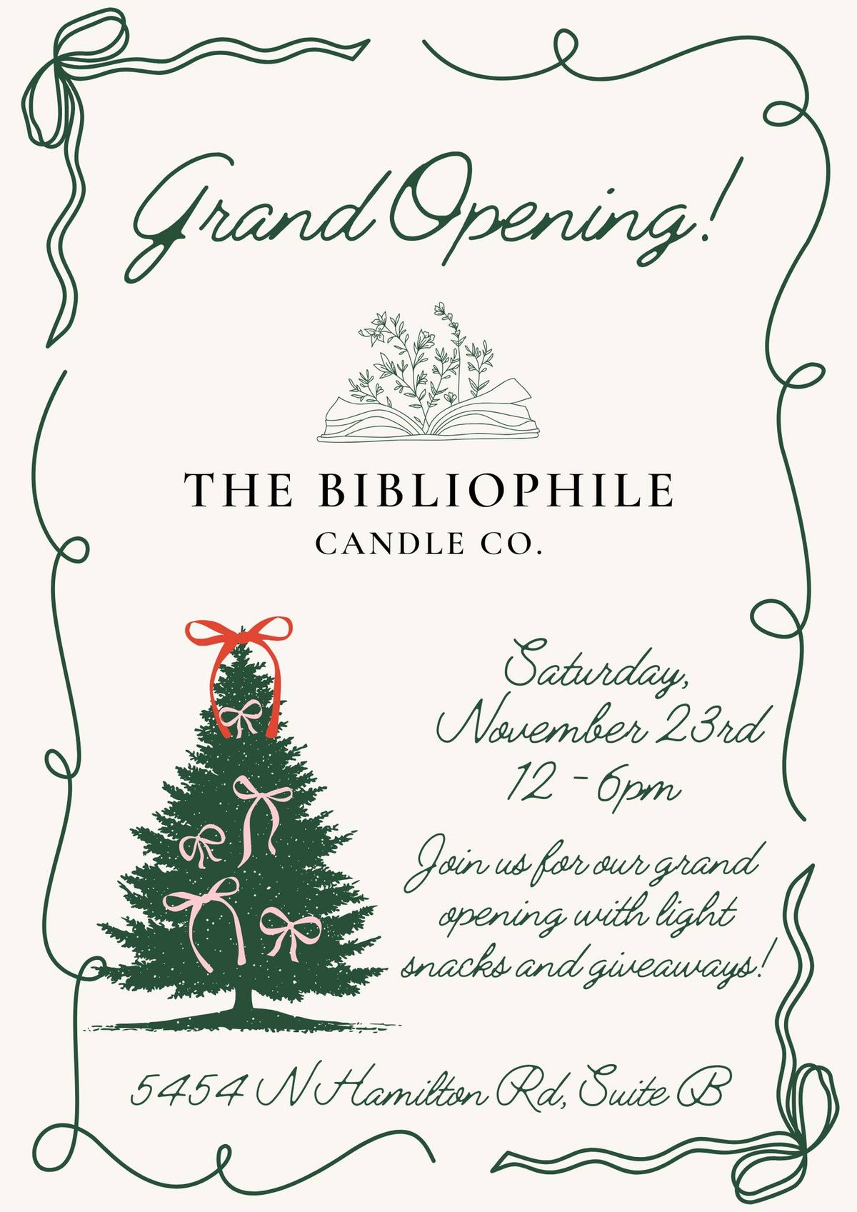 Grand Opening of The Bibliophile Candle Co.