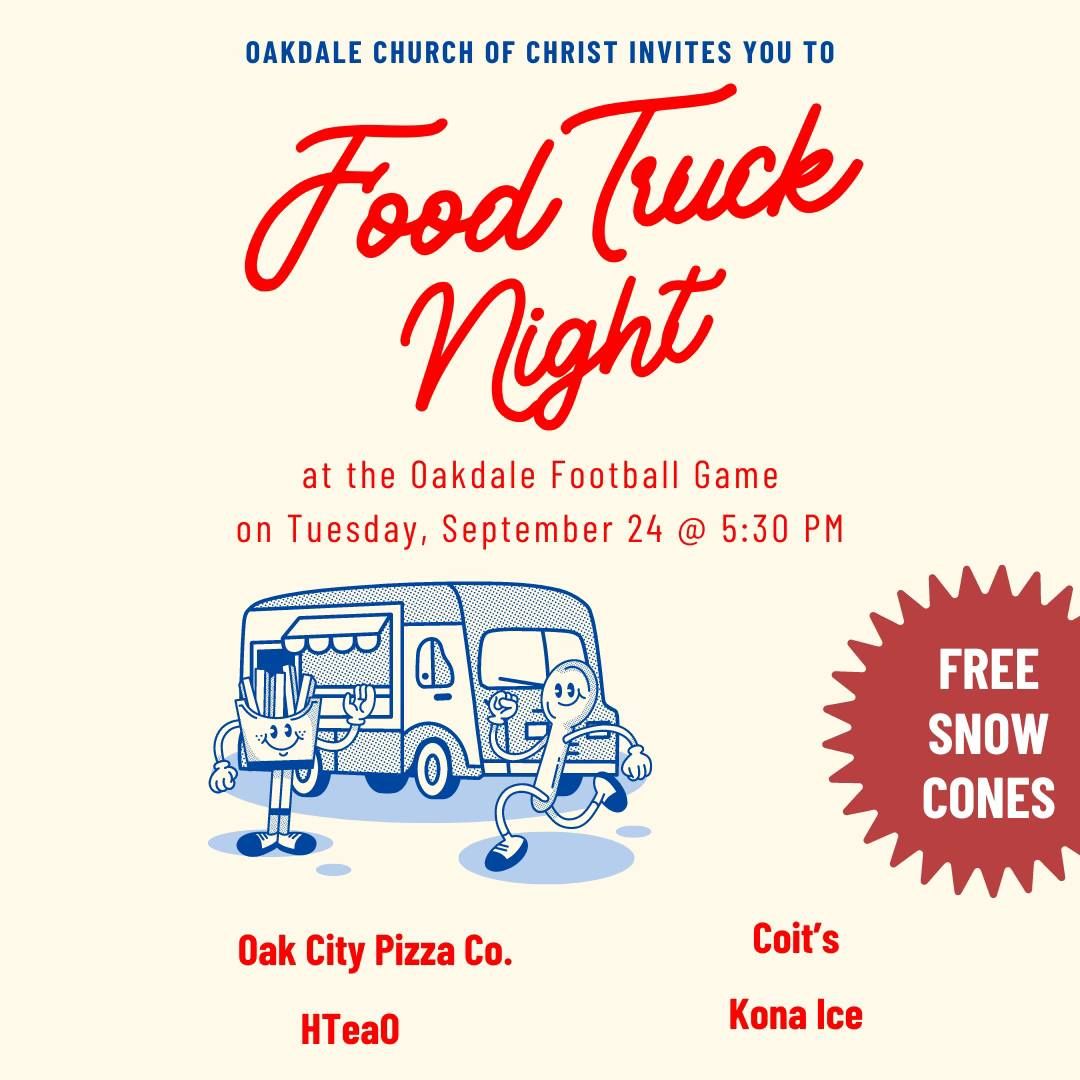 Food Truck Night at the Oakdale Football Game