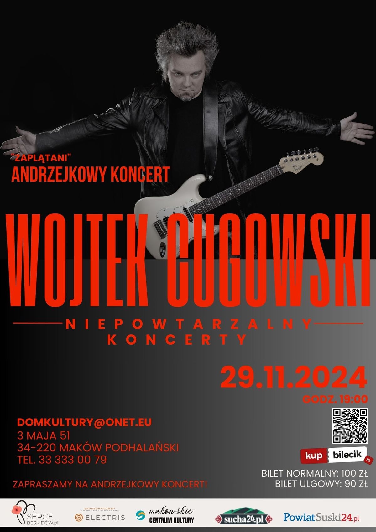 Andrzejkowy koncert Wojtka Cugowskiego