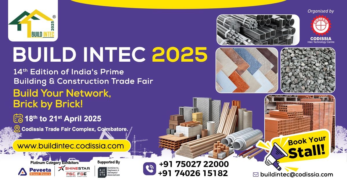 BUILD INTEC 2025 - 14th edition of India's Prime Building and Construction Trade Fair