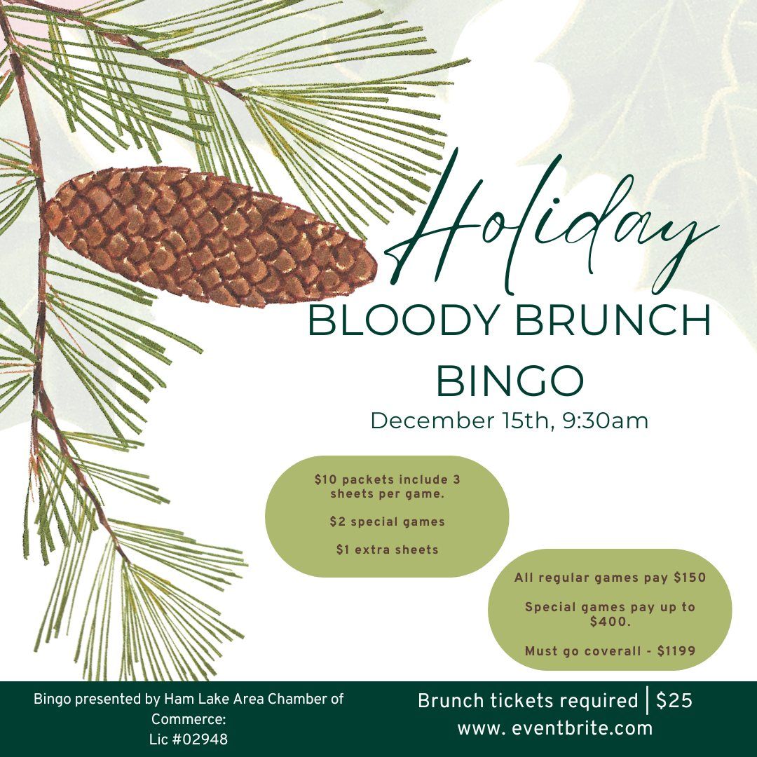 Holiday Bloody Brunch Bingo