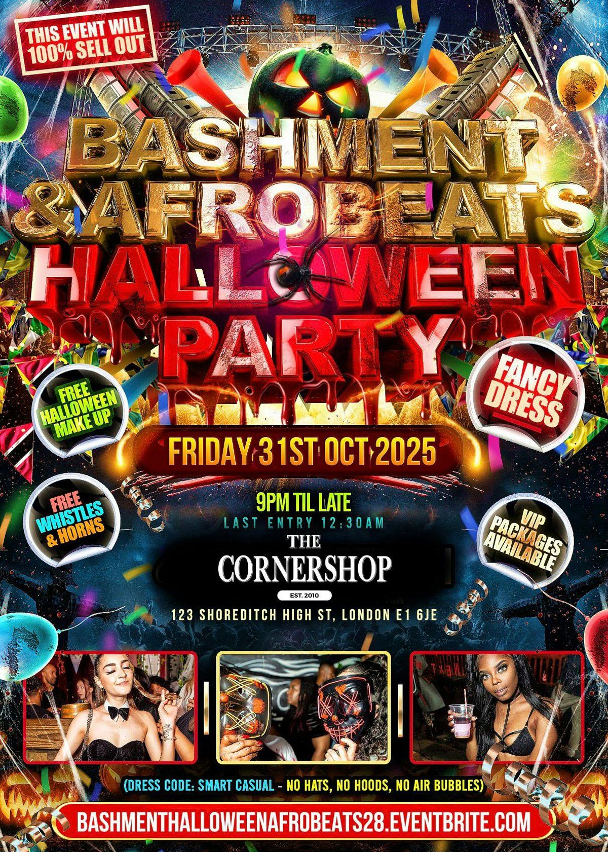 Bashment &amp; Afrobeats - Shoreditch Halloween Party 