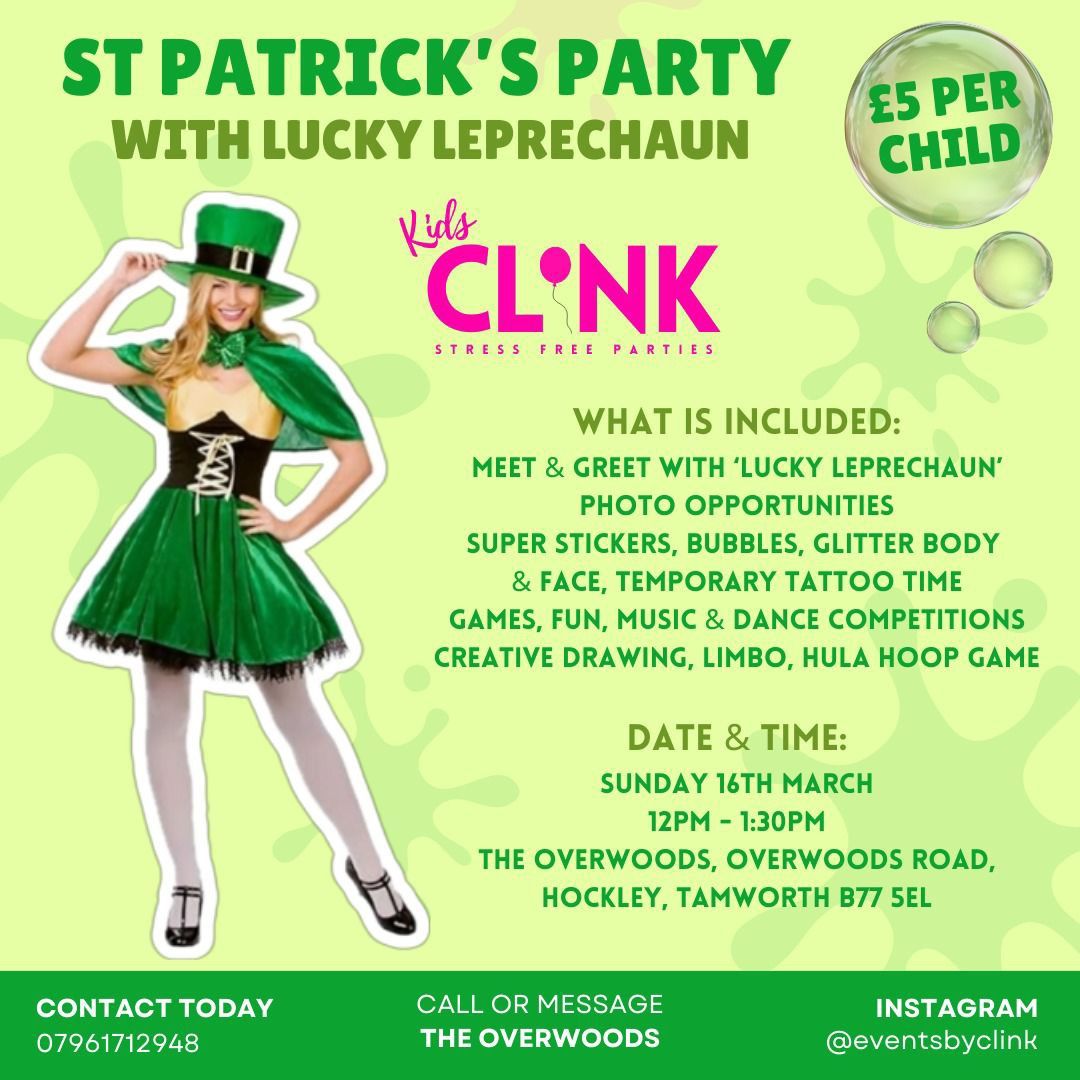 Kids St Patrick's disco 