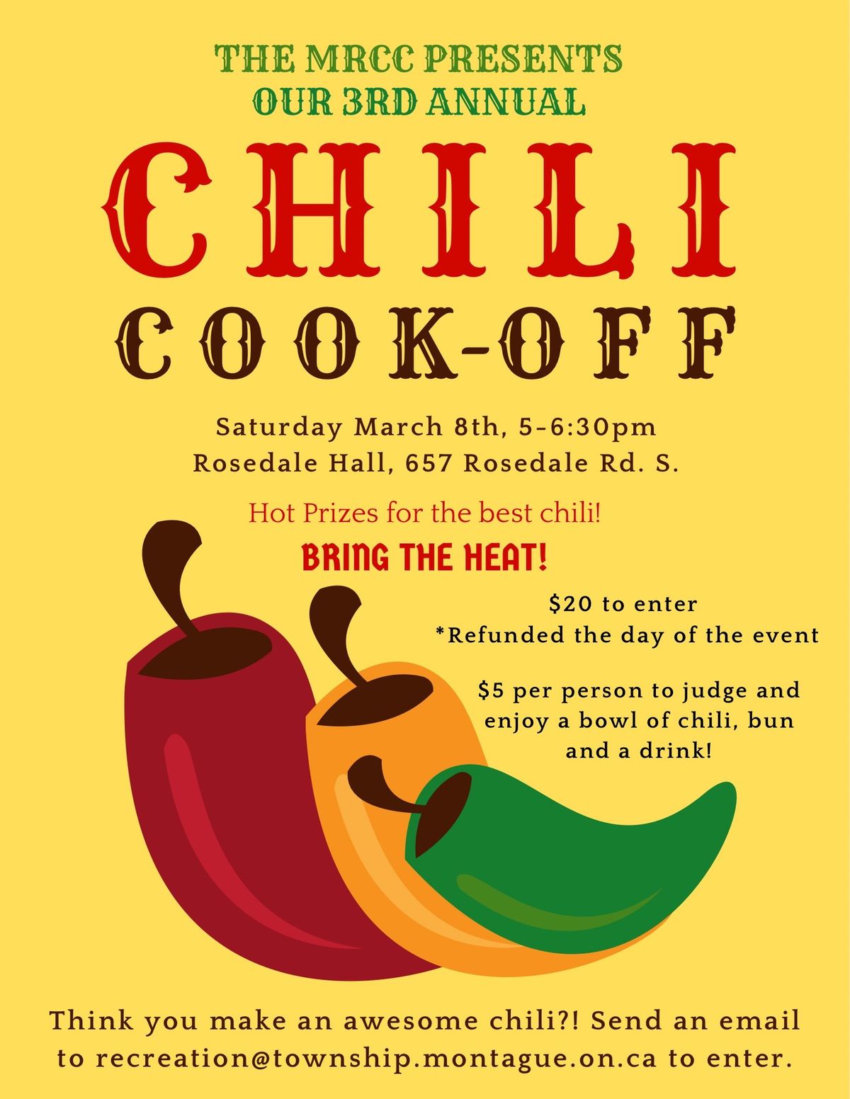 3rd Annual Chili Cook-Off - Presented by the MRCC