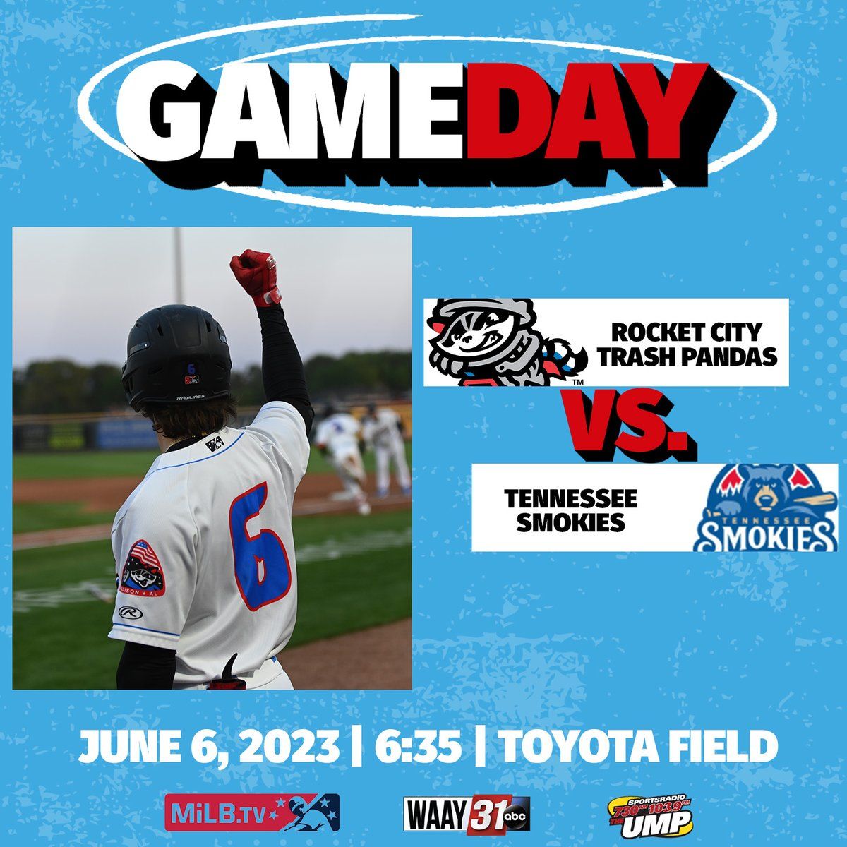 Tennessee Smokies at Rocket City Trash Pandas