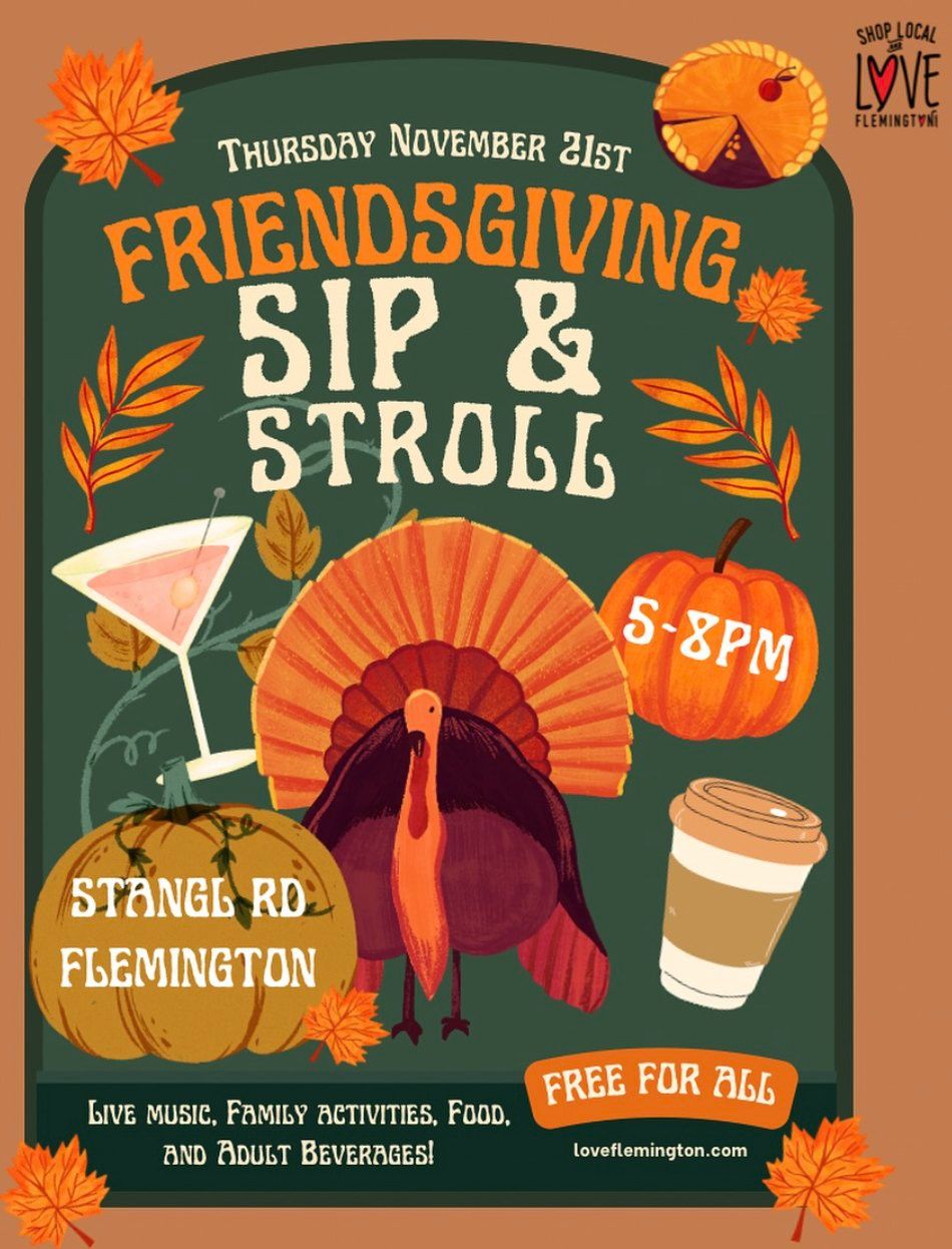 Nov. Stangl Sip & Stroll, Third Thursday 11\/21 from 5 pm to 9 pm