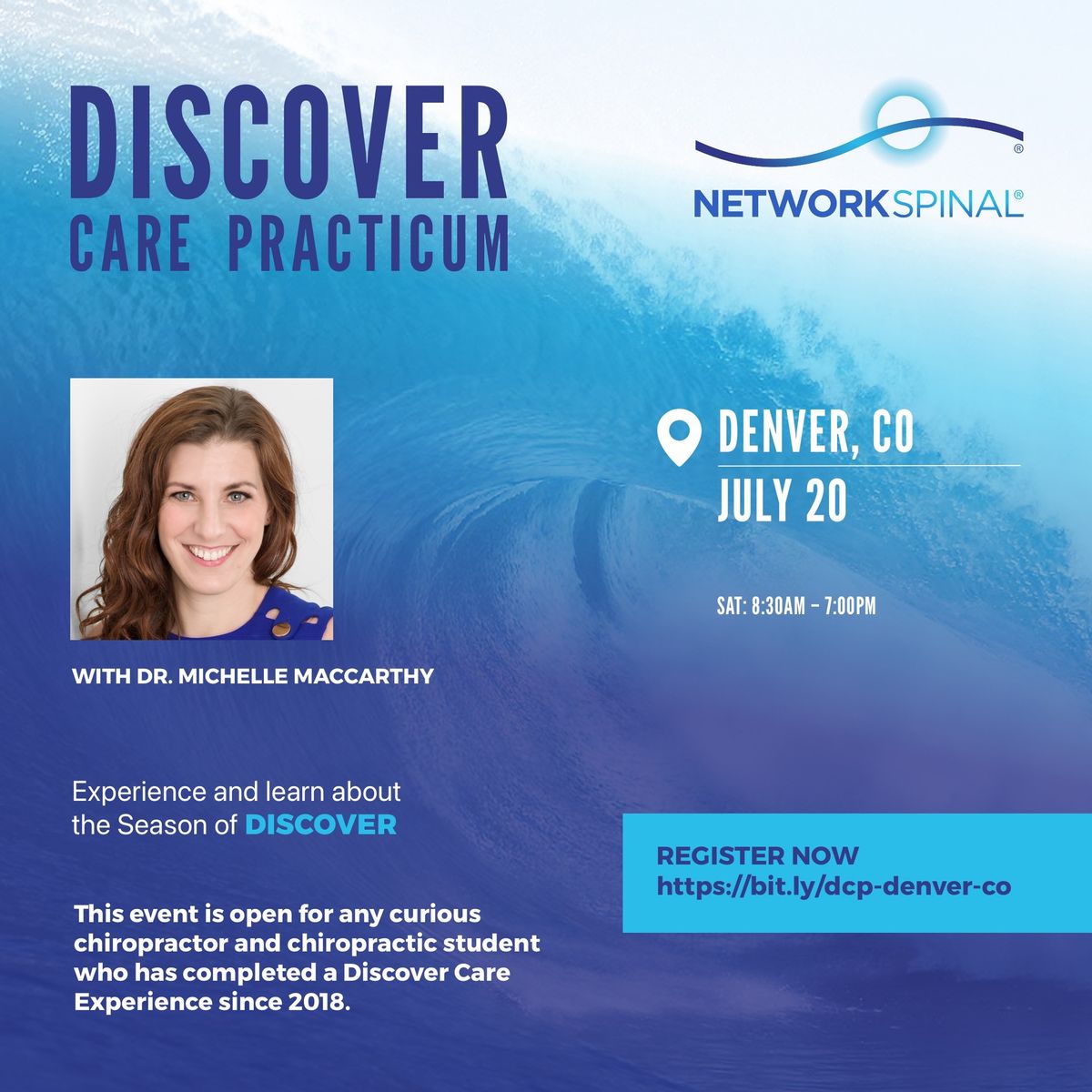 NetworkSpinal Discover Care Practicum with Dr. Michelle MacCarthy