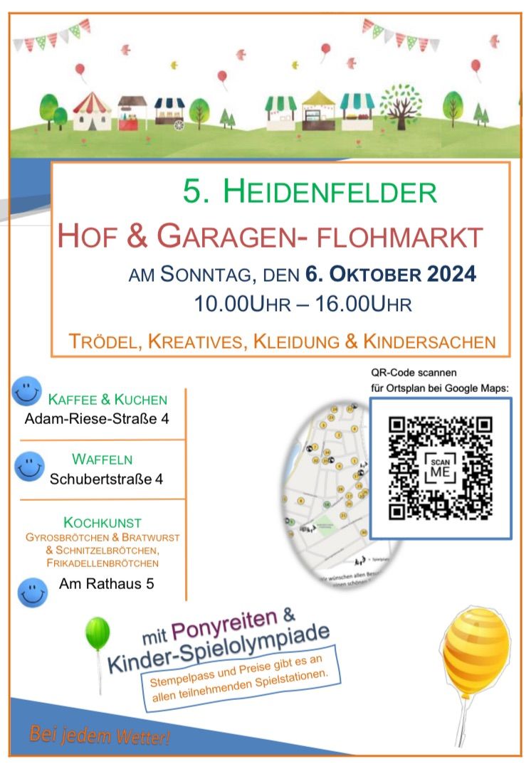 5. Garagen-Flohmarkt in Heidenfeld