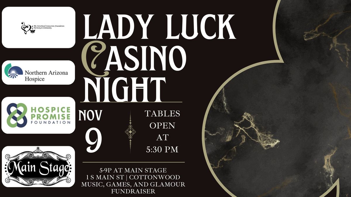 Lady Luck Casino Gala, 3rd Annual Fundraiser for Hospice Promise Foundation