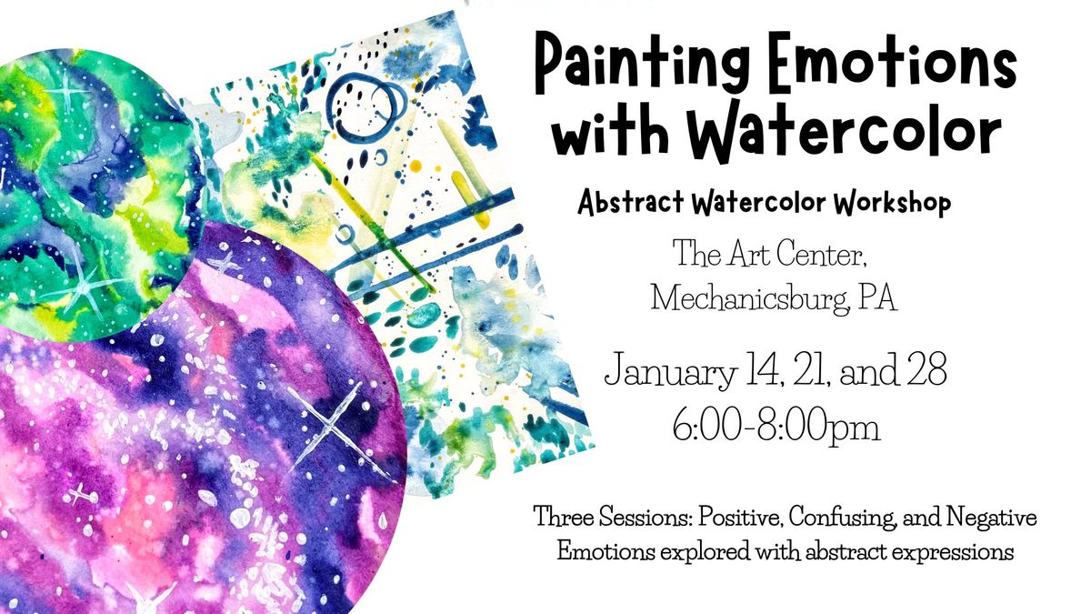 3-Session Workshop: Painting Emotions with Watercolor