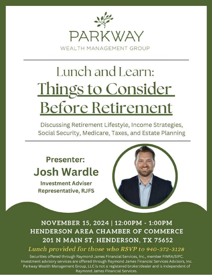 Lunch and Learn: Things to Consider Before Retirement 