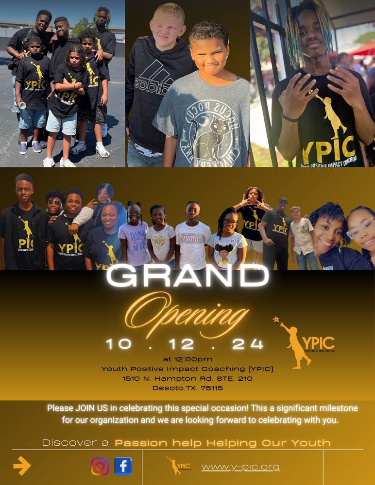 Youth Positive Impact Coaching \u201cGrand Opening\u201d