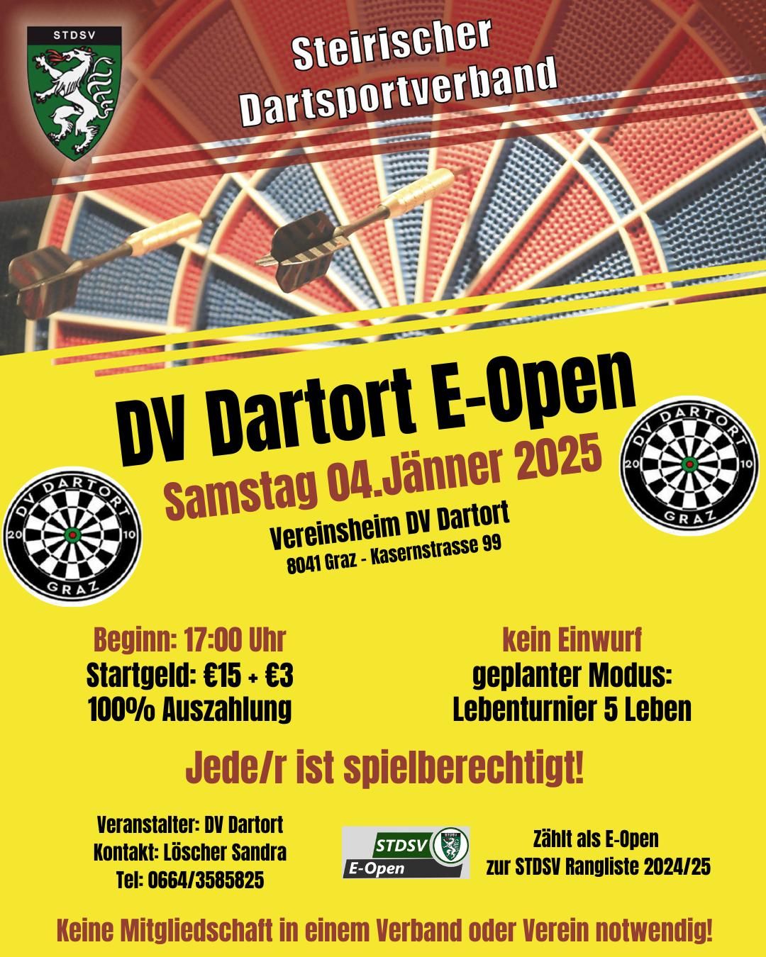 DV Dartort E-Open 2025