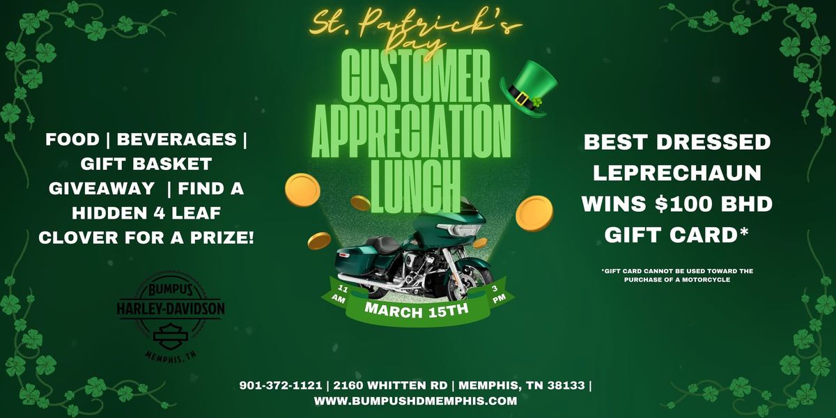 St. Patrick's Day Customer Appreciation Lunch