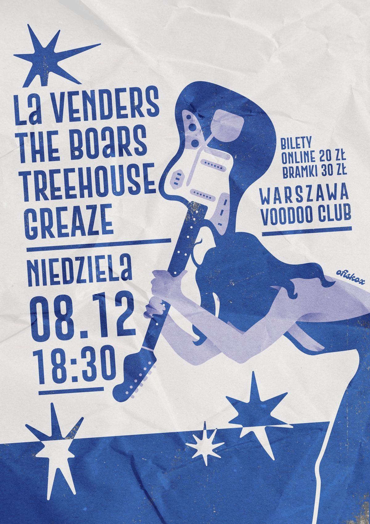 La Venders, The Boars, Treehouse, Greaze - Warszawa - VooDoo Club - 08.12.2024