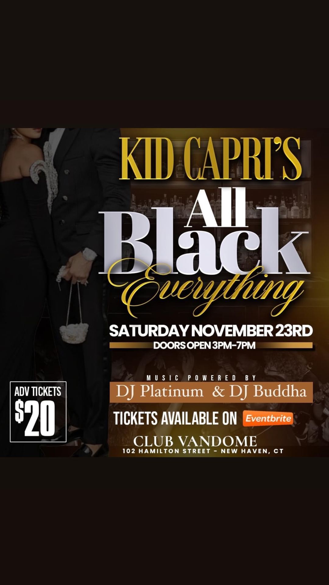 KID CAPRI ALL BLACK EVERYTHING PARTY