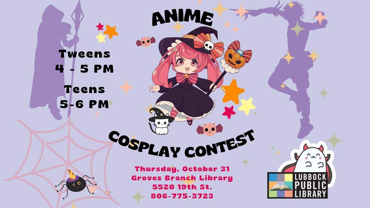 Tween Anime Club: Cosplay Contest & Crafternoon at Groves Branch Library