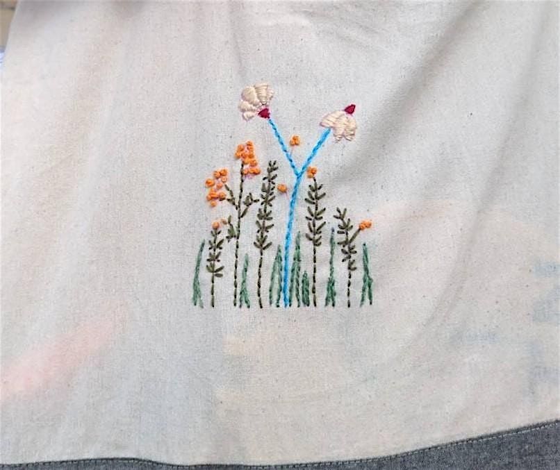 Embroidery Workshop: Summer Florals on Totes