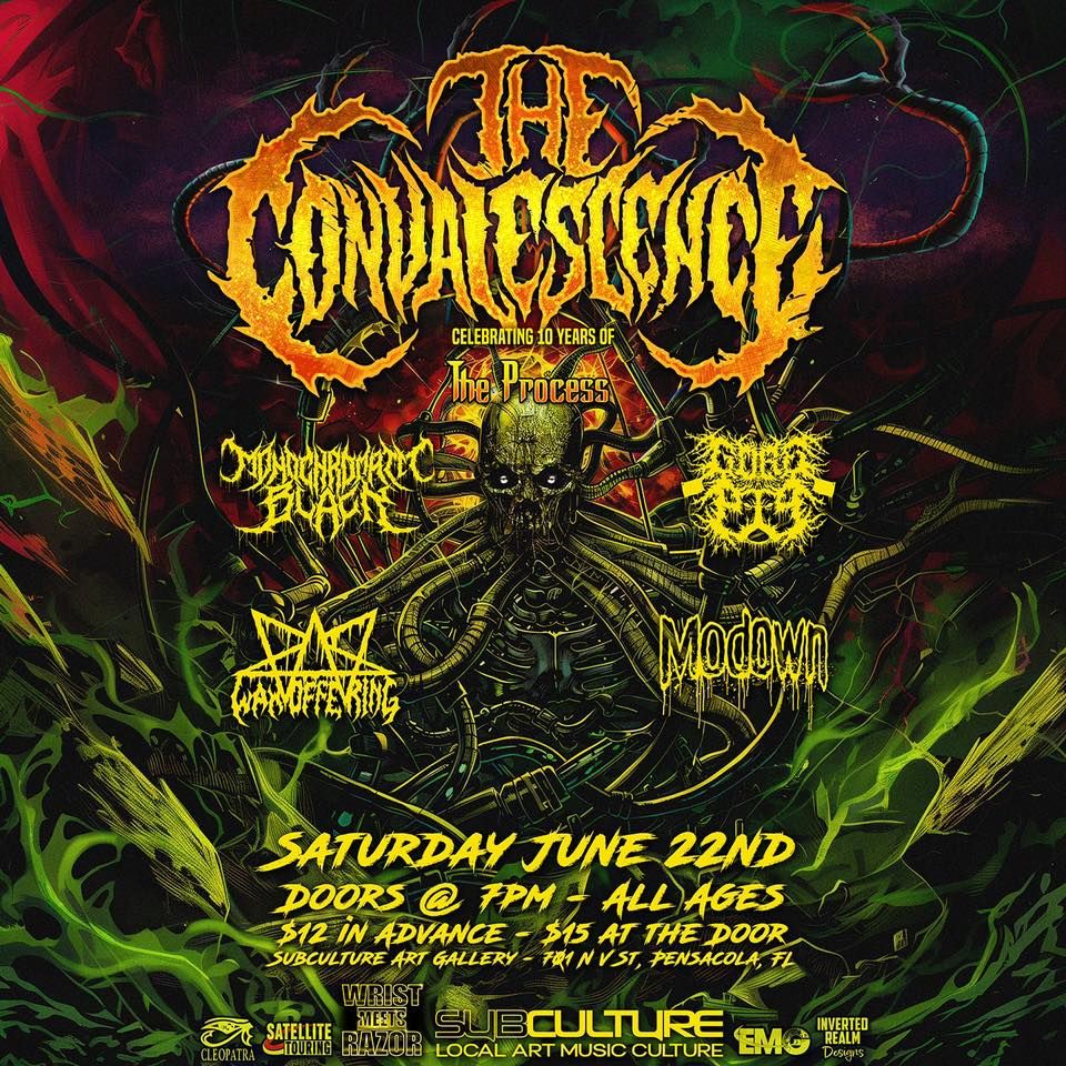The Convalescence, Monochromatic Black, Gorepig, Wax Offering, and Modown at Subculture Art Gallery