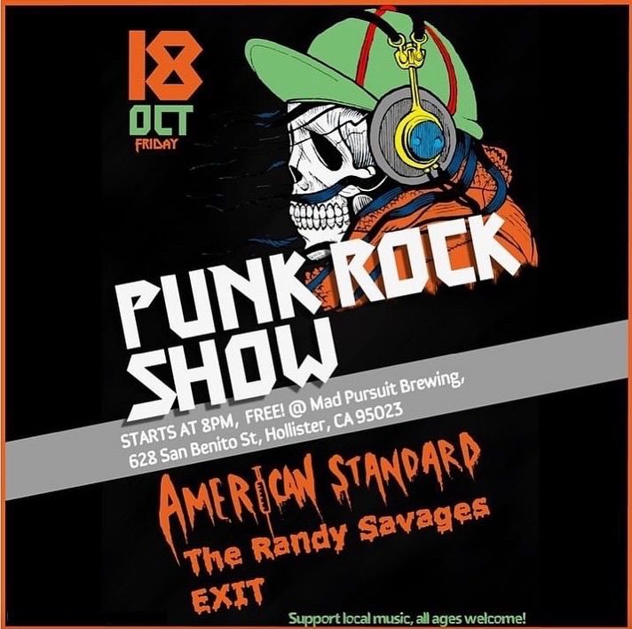 American Standard, The Randy Savages & Exit @ Mad Pursuit Brewery