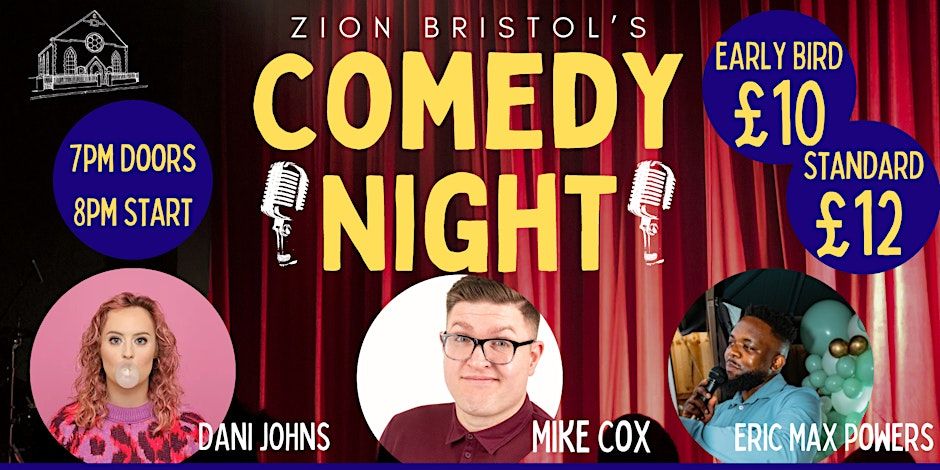 COMEDY NIGHT at Zion! Mike Cox! Eric Max Powers!