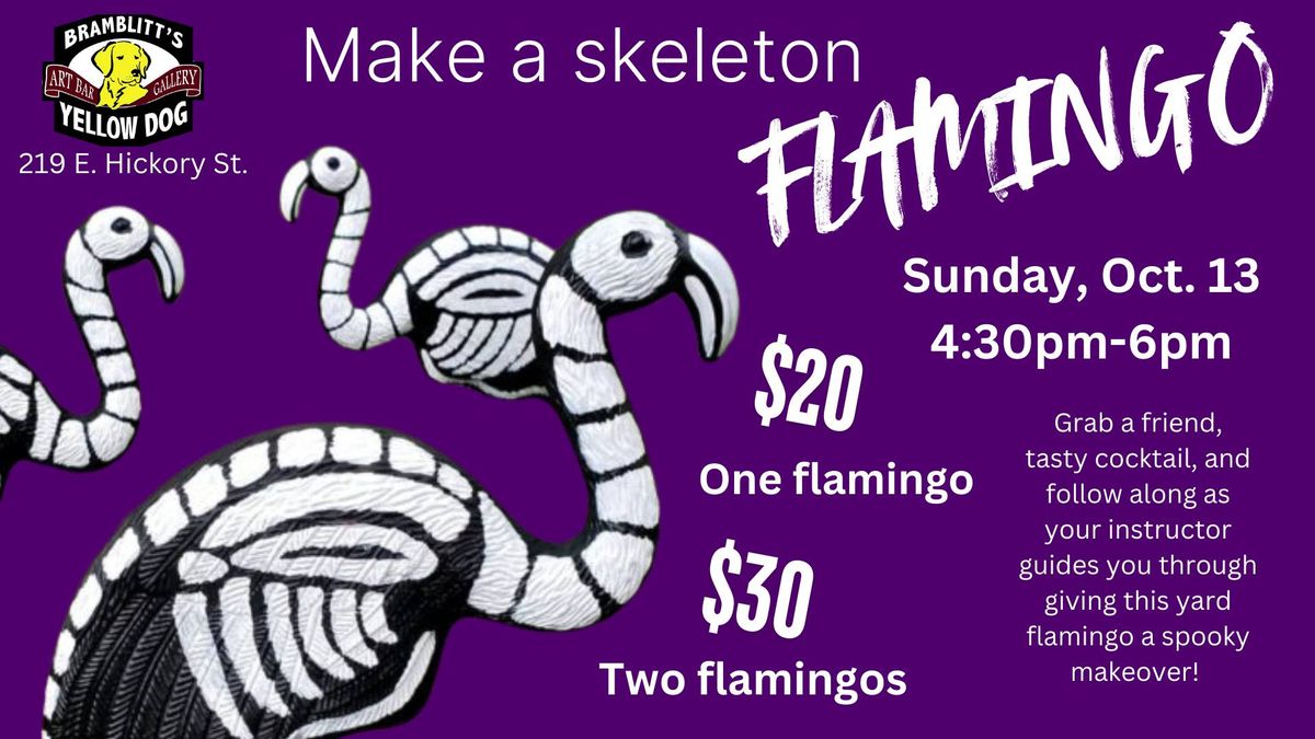 Make a Skeleton Flamingo -- Workshop