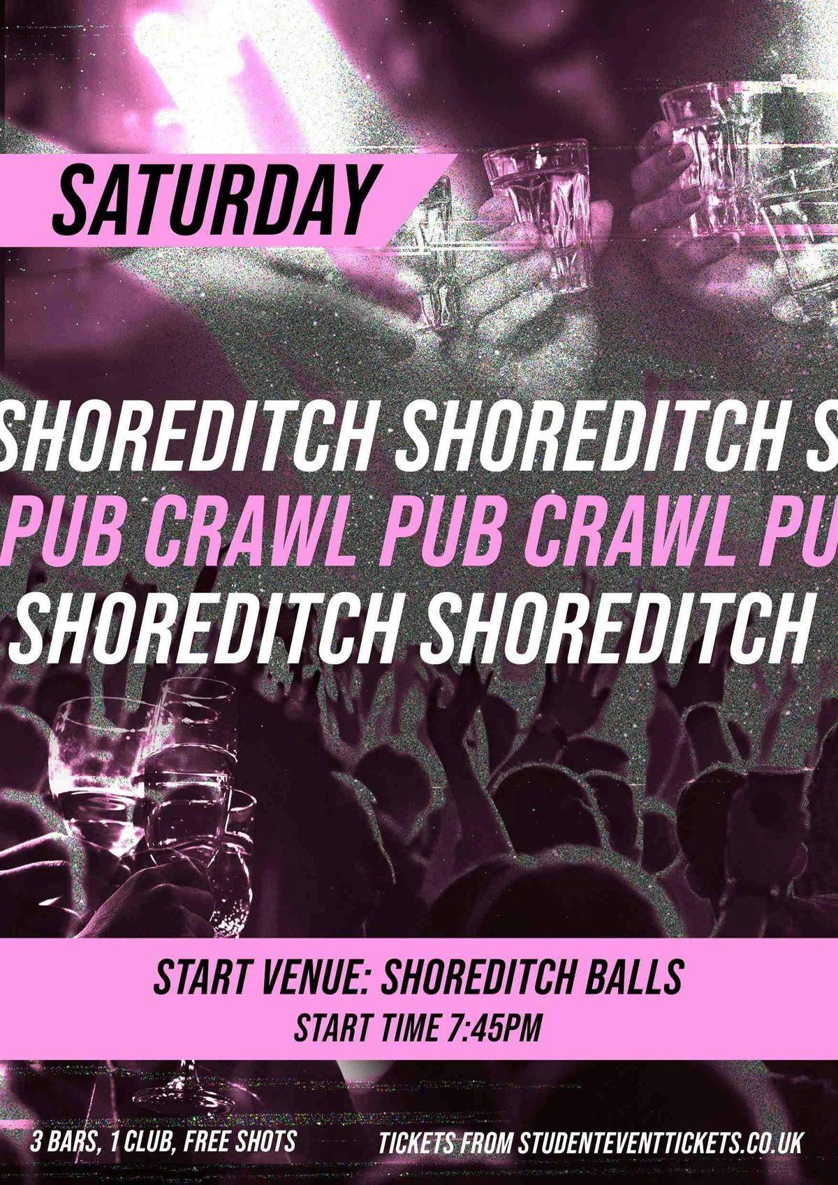 SHOREDITCH PUB CRAWL - SATURDAY 18TH OCTOBER \/\/ FREE SHOTS!!