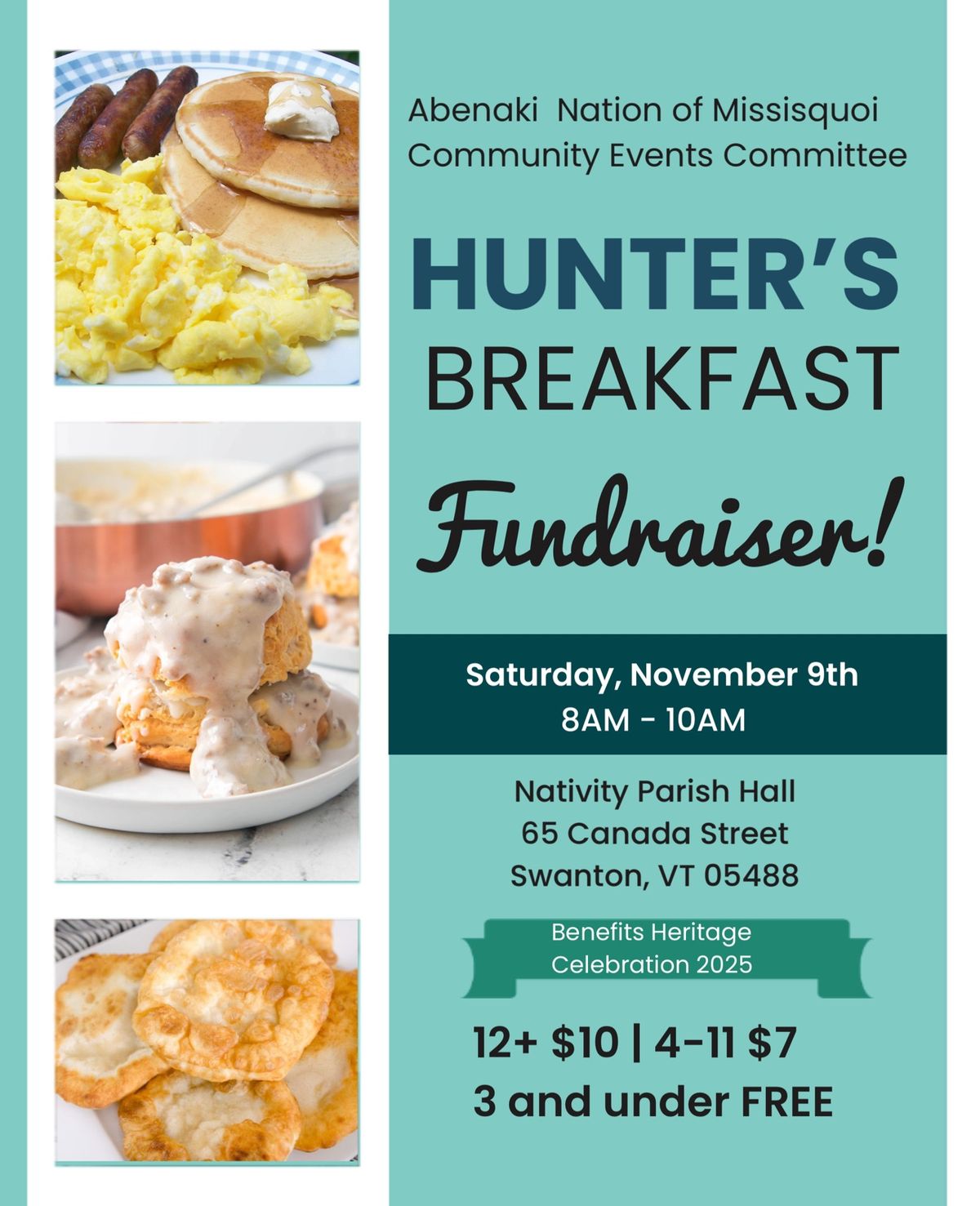 Hunter\u2019s Breakfast Fundraiser