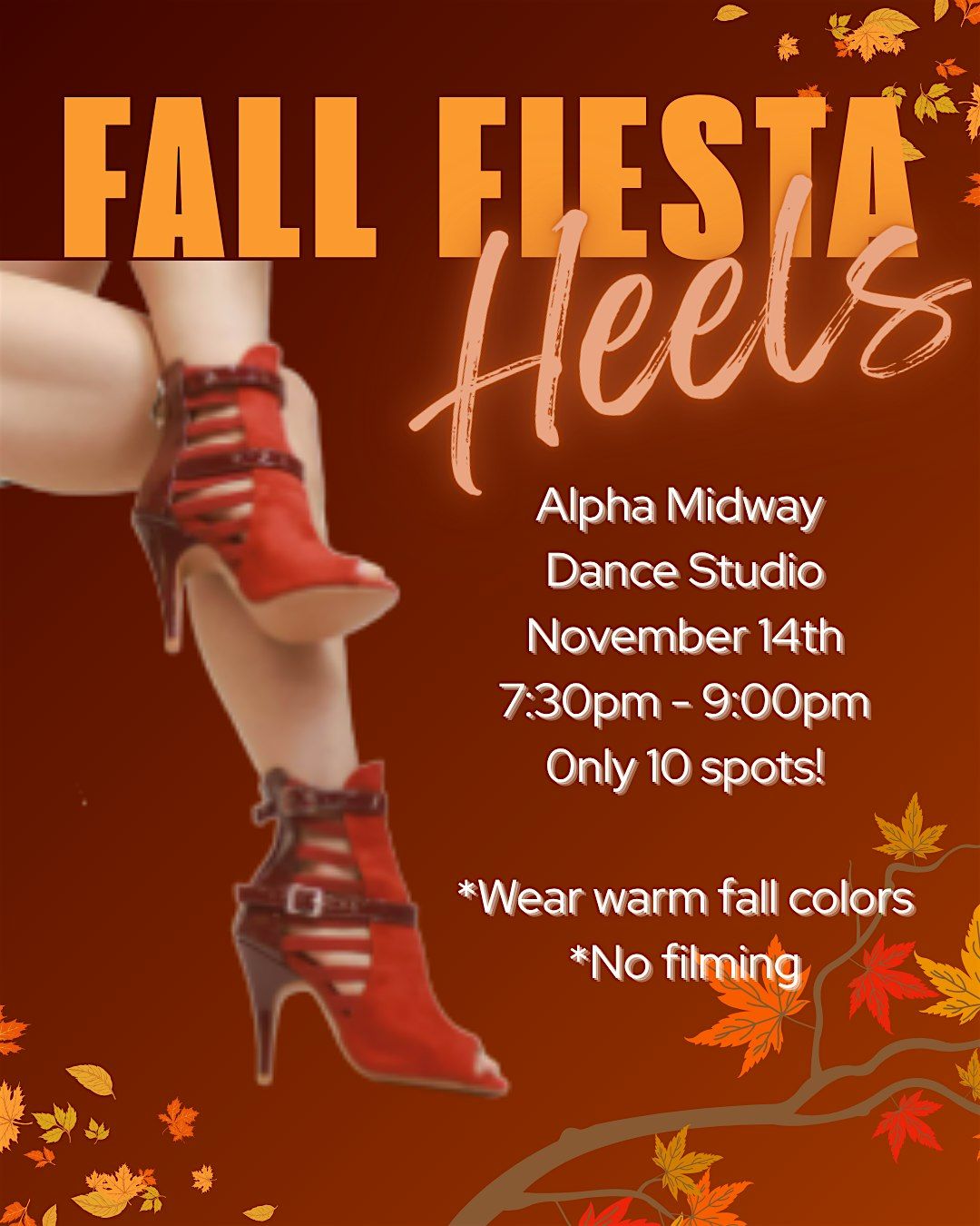 Heels Dance Class - Fall Fiesta