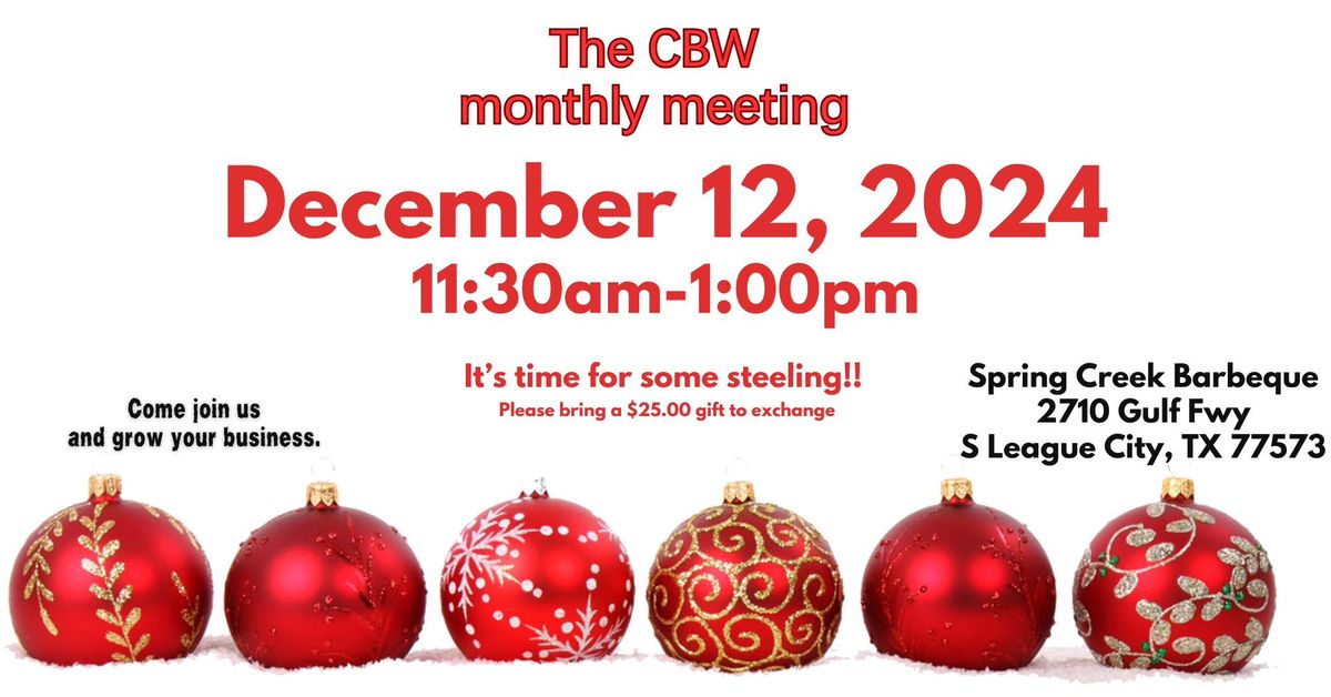 The CBW Dec Luncheon