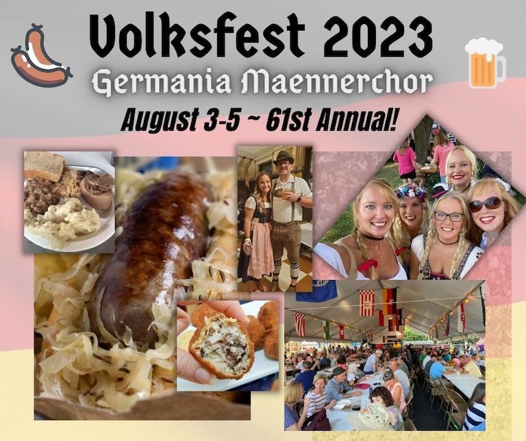 Volksfest 2023, Evansville Germania Maennerchor, 3 August to 5 August