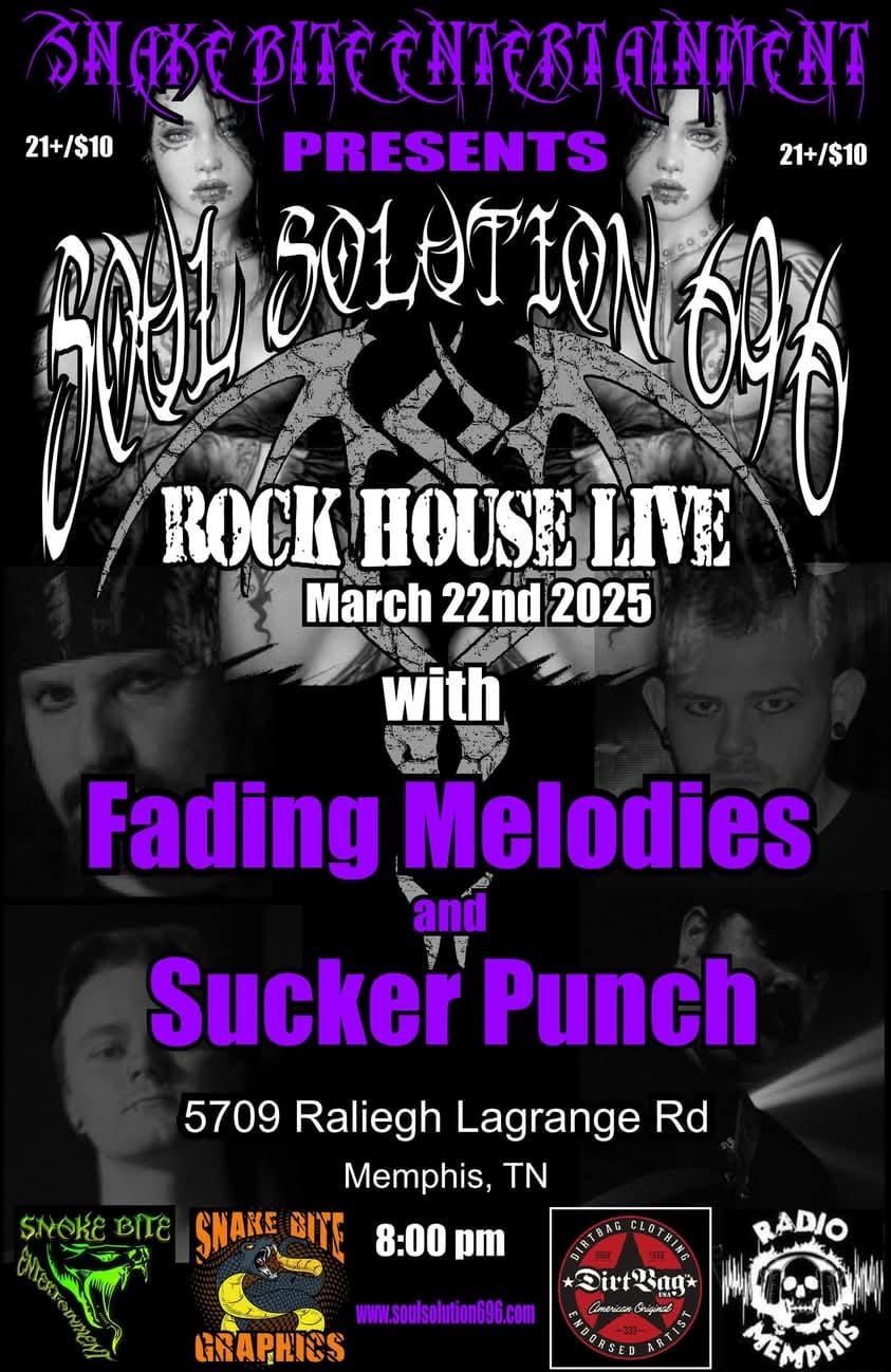 Souk Solution 696, Fading Melodies and Sucker Punch at The Rockhouse Live