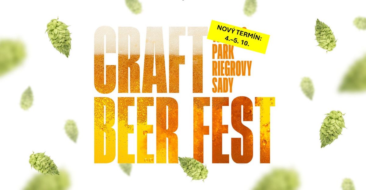 Craft Beer Fest | 4.\u20135. 10. | PARK Riegrovy sady  