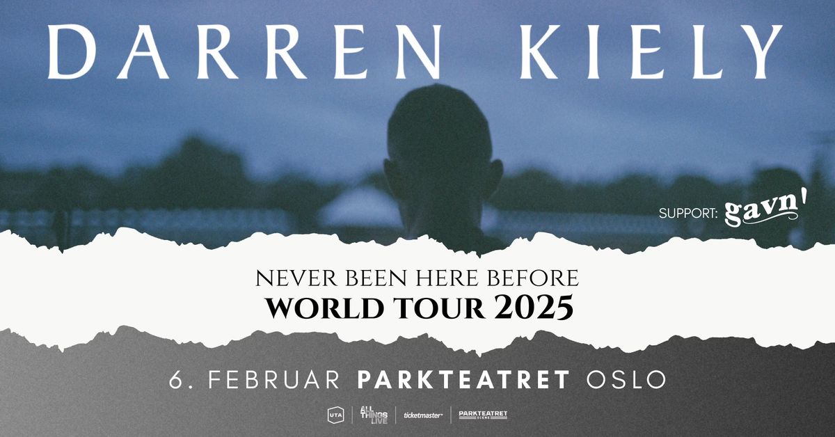 Darren Kiely + support: gavn! \/\/ Parkteatret \/\/ Pres. av All Things Live