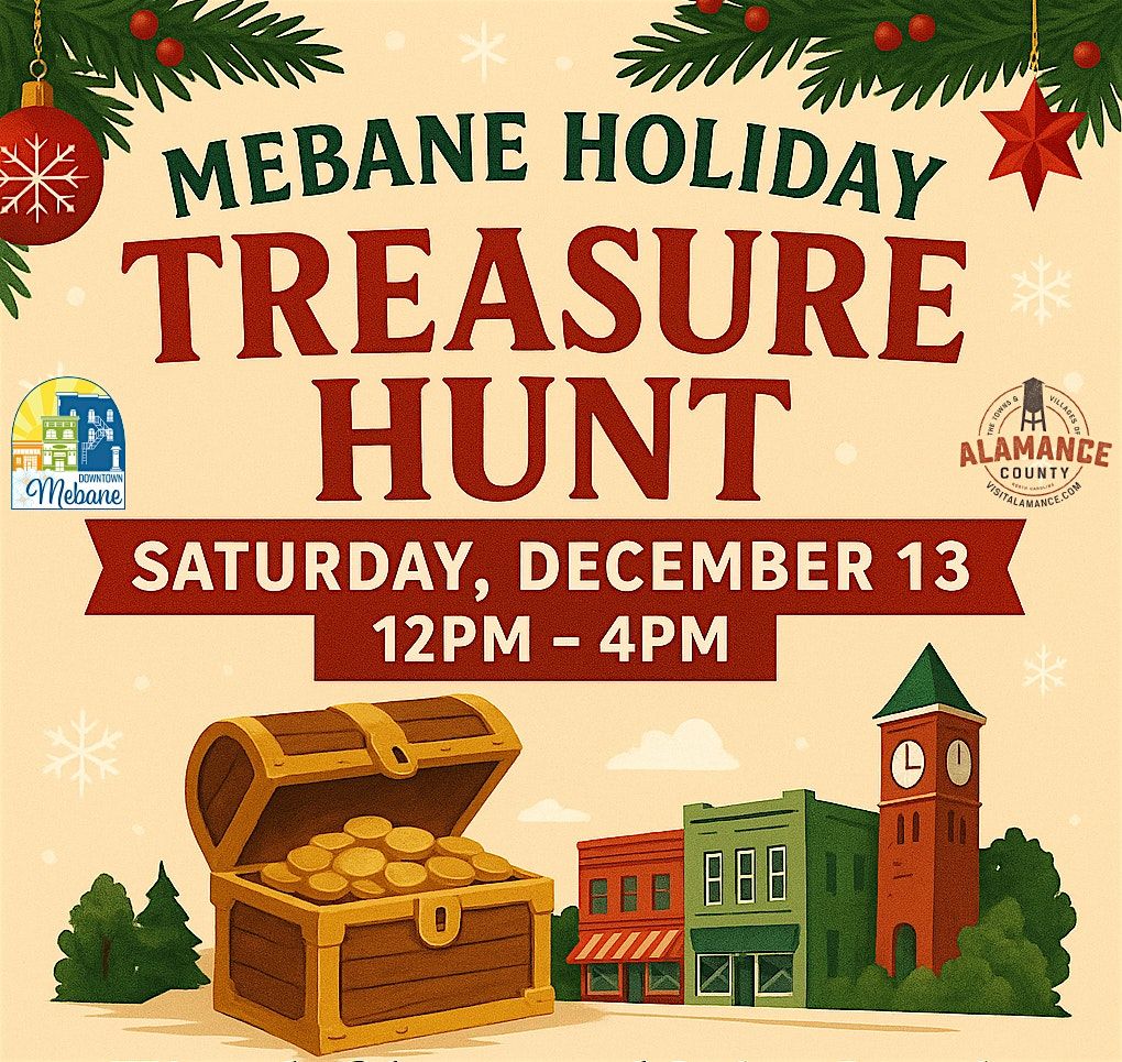 FREE Mebane Holiday Treasure Hunt - Walking Scavenger Hunt!