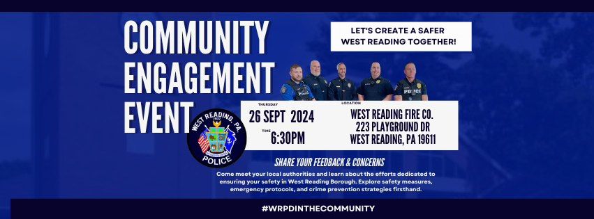 West Reading Police Department Community Engagement Event