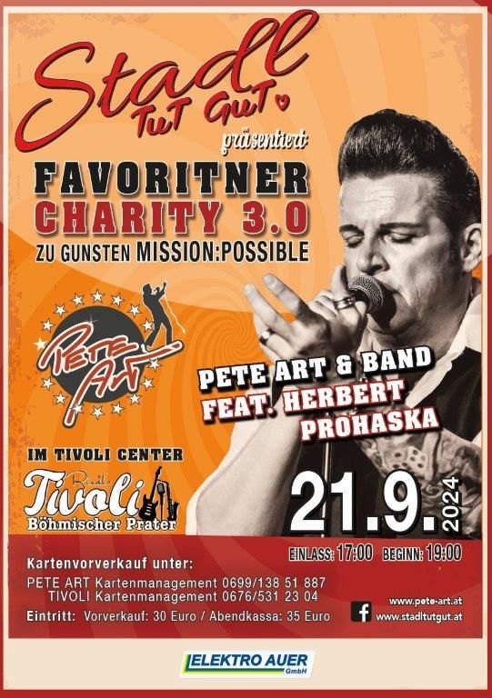 FAVORITNER CHARITY 3.0 zu Gunsten traumatisierter M\u00e4dchen von Mission Possible!!!